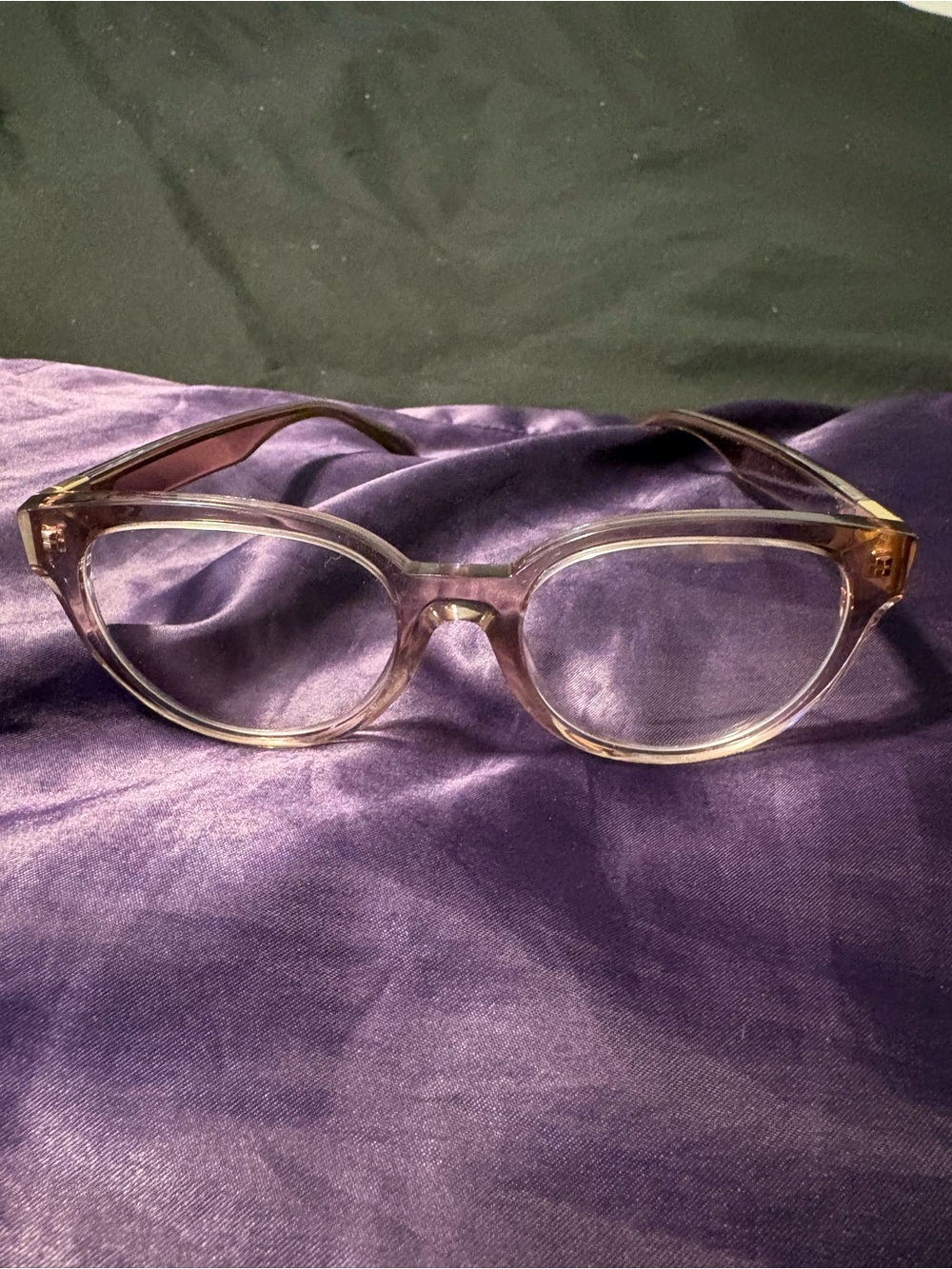 Versace Translucent Light Pink Cat-Eye Women's Glasses